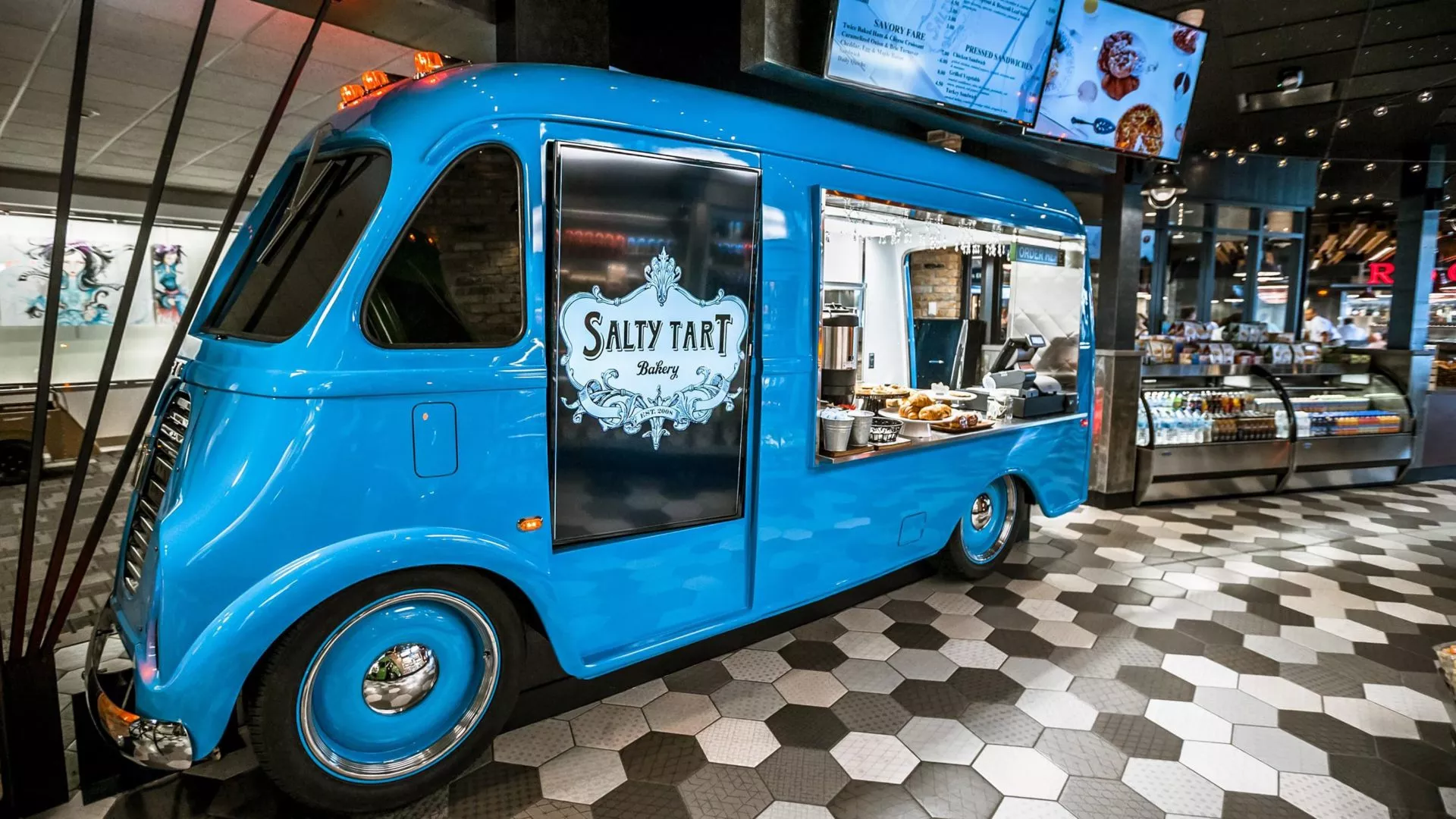 salty tart bakery truck in food truck alley at saint paul international airport