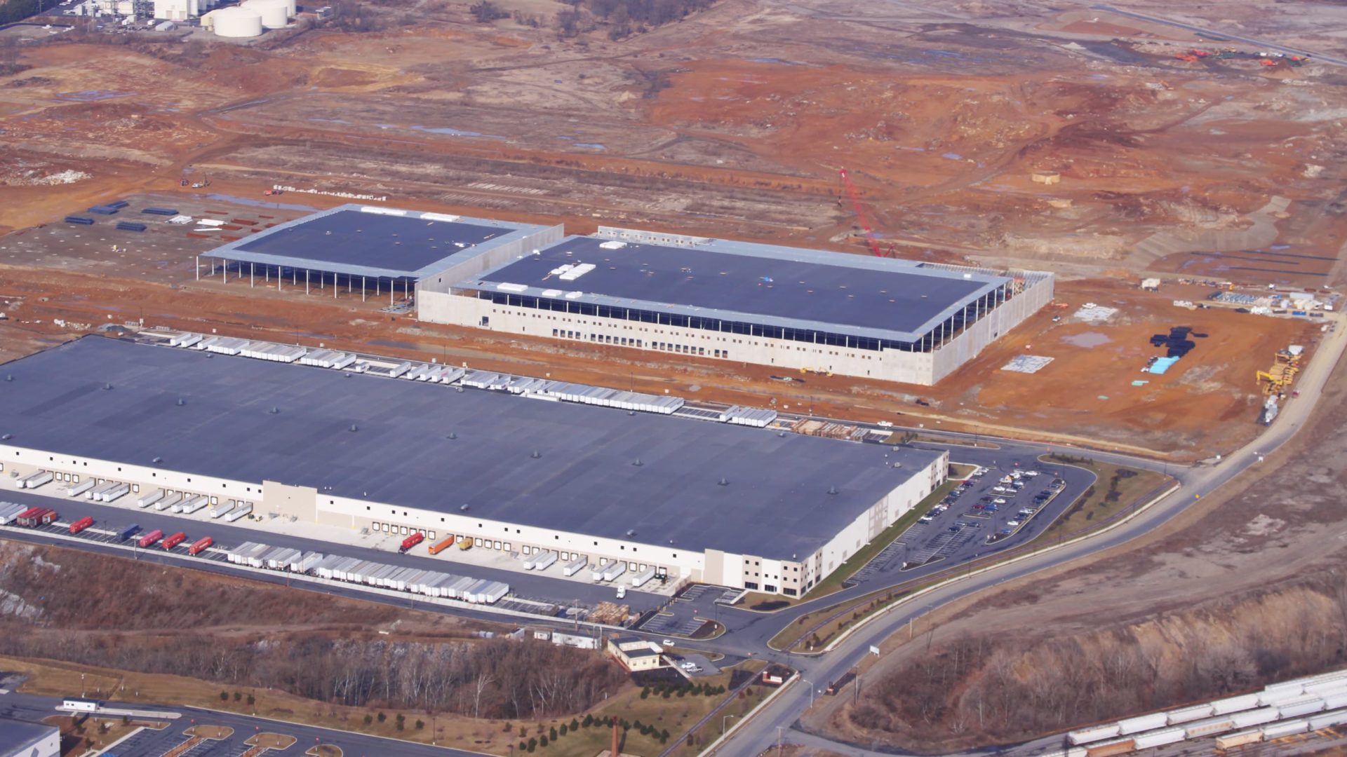 aerial view with trees of majestic bethlehem center