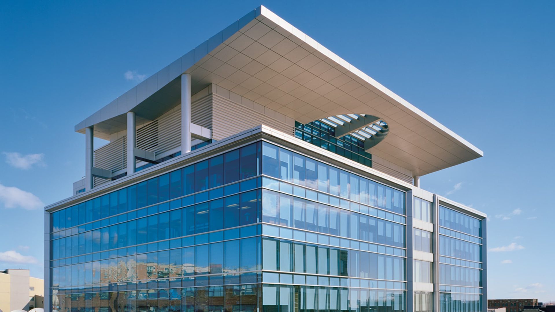 building exterior of sas institute canada headquarters during the daytime
