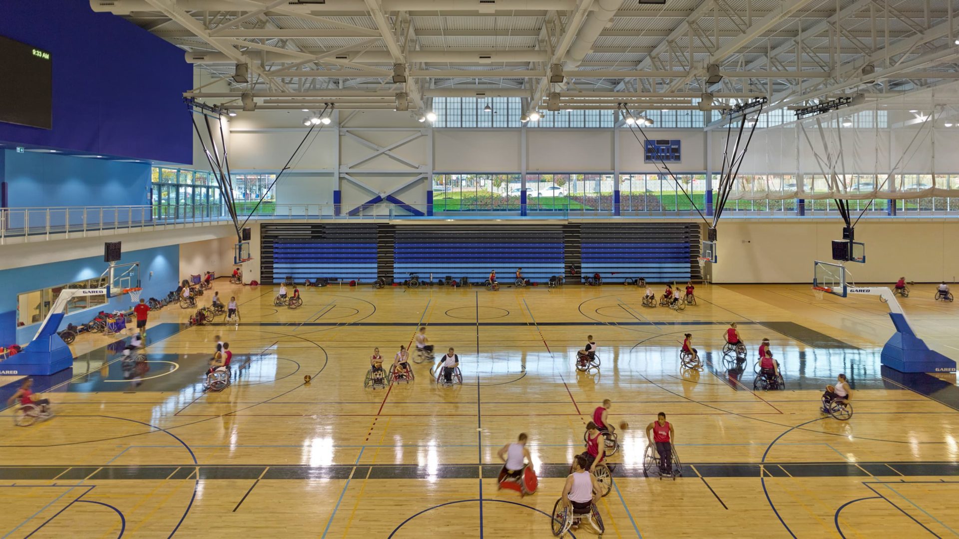 basketball court in toronto pan am sports centre