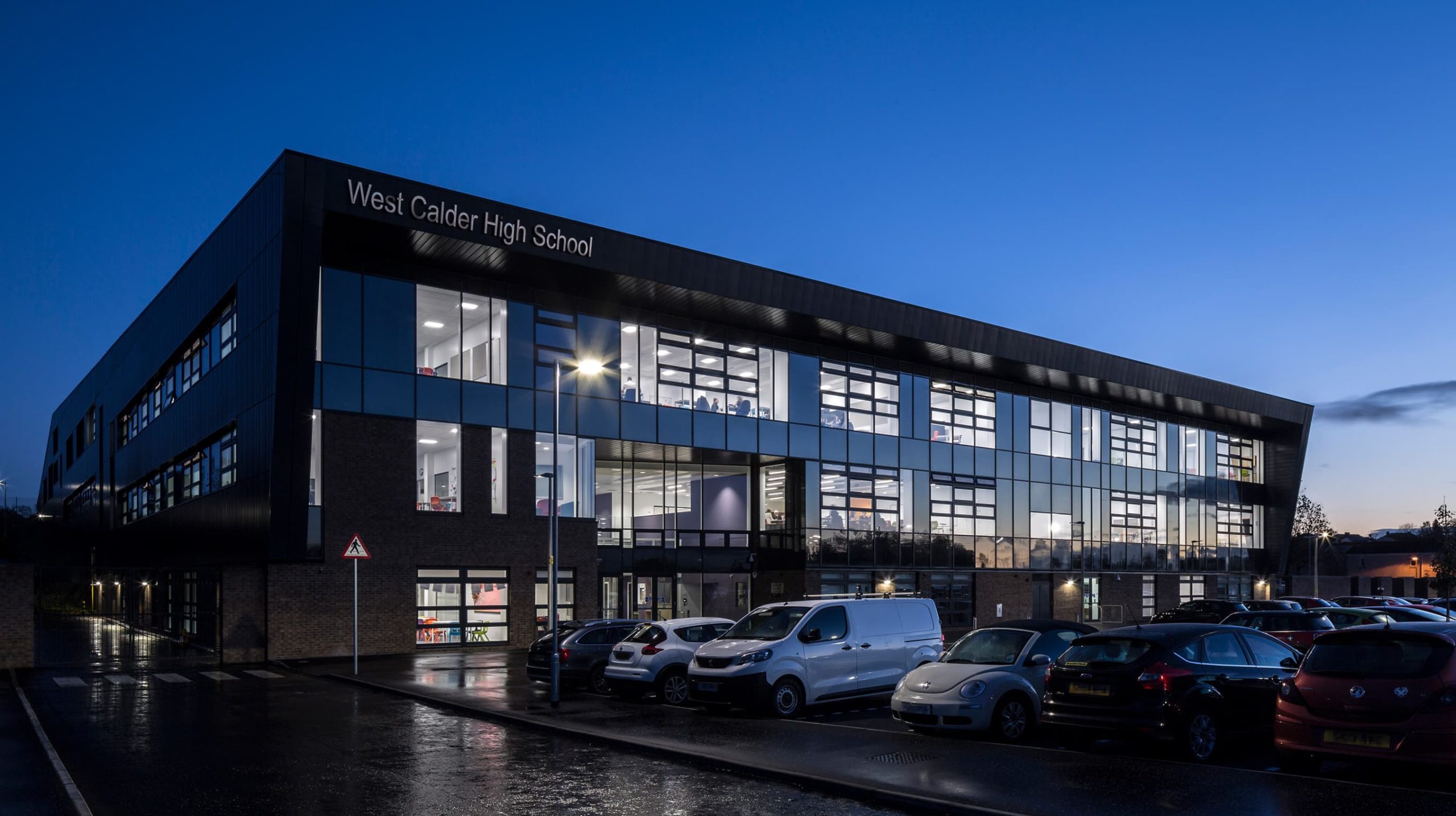 West Calder Modern High School Building Architectural Design