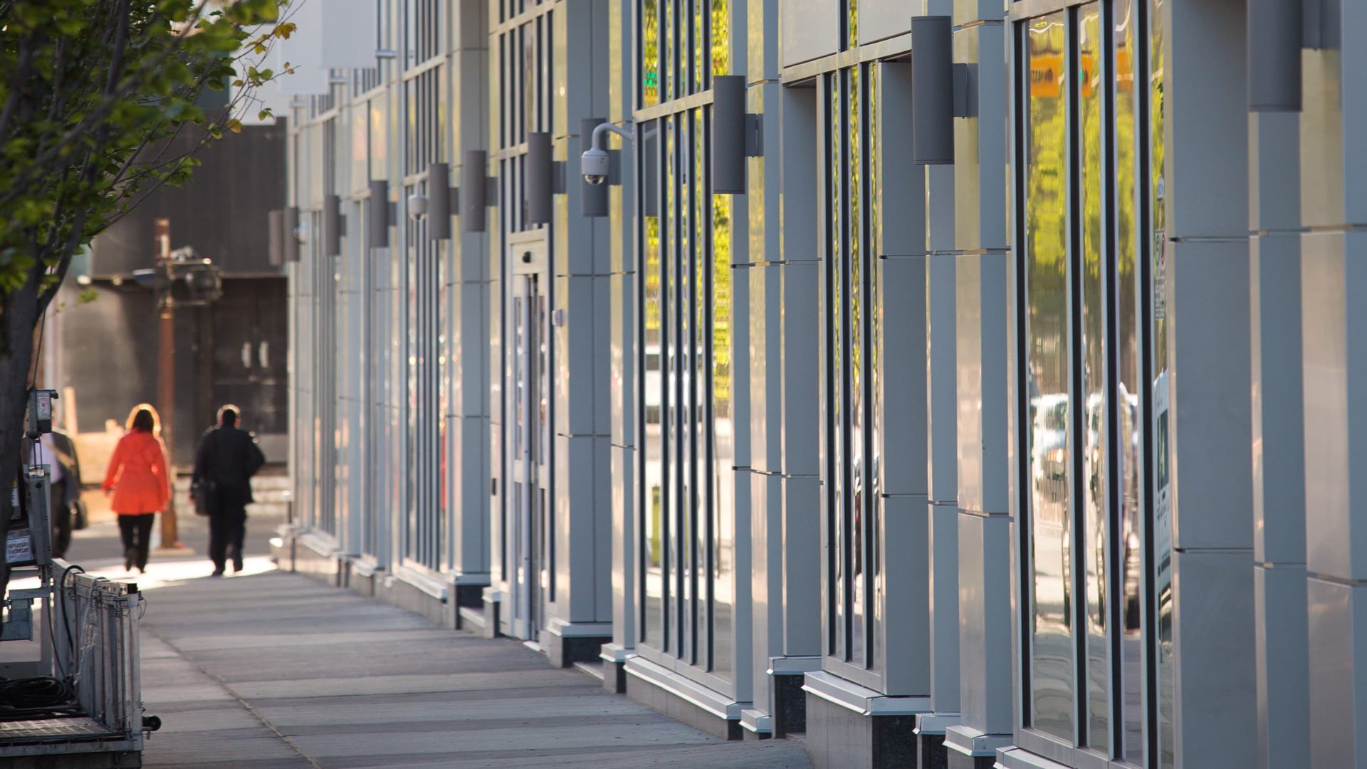 close up of centre 10 building exterior sidewalk