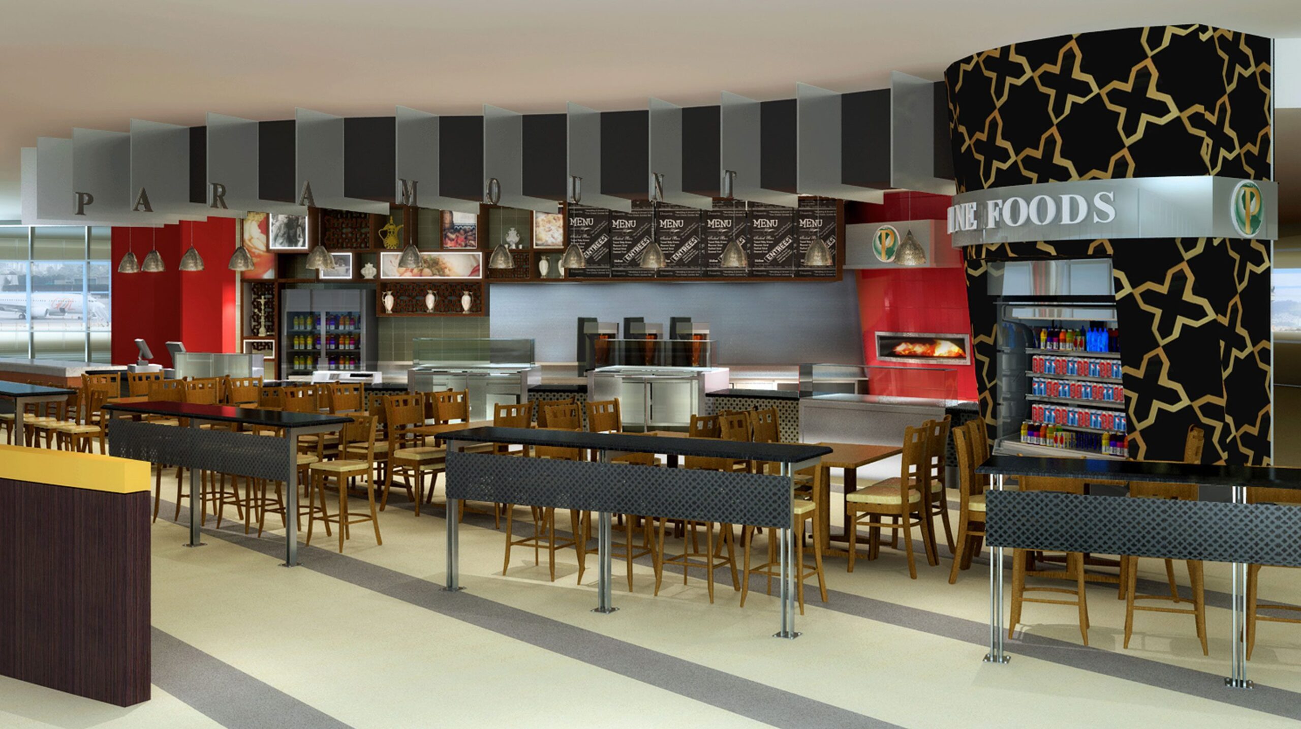 HMSHost Airport Terminal Dining Design Development by NORR