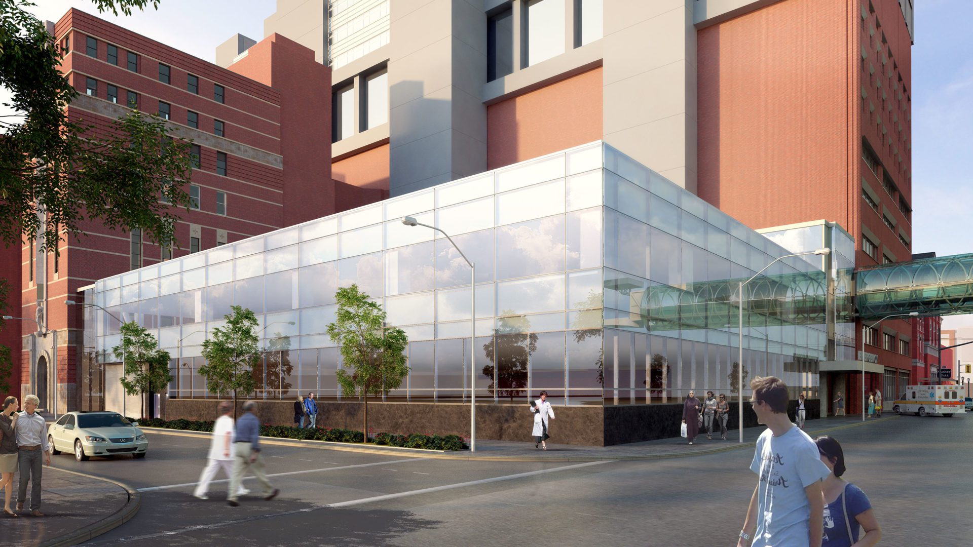 exterior of peter gilgan patient care tower