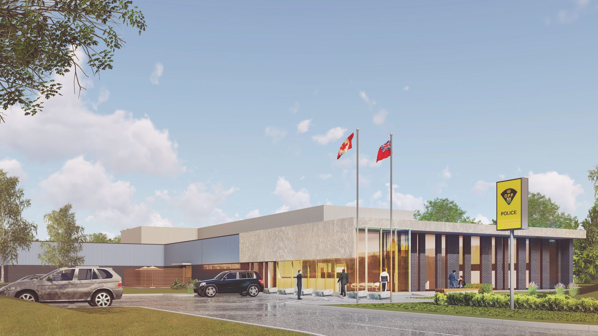 OPP detachment facility building exterior in moosonee ontario
