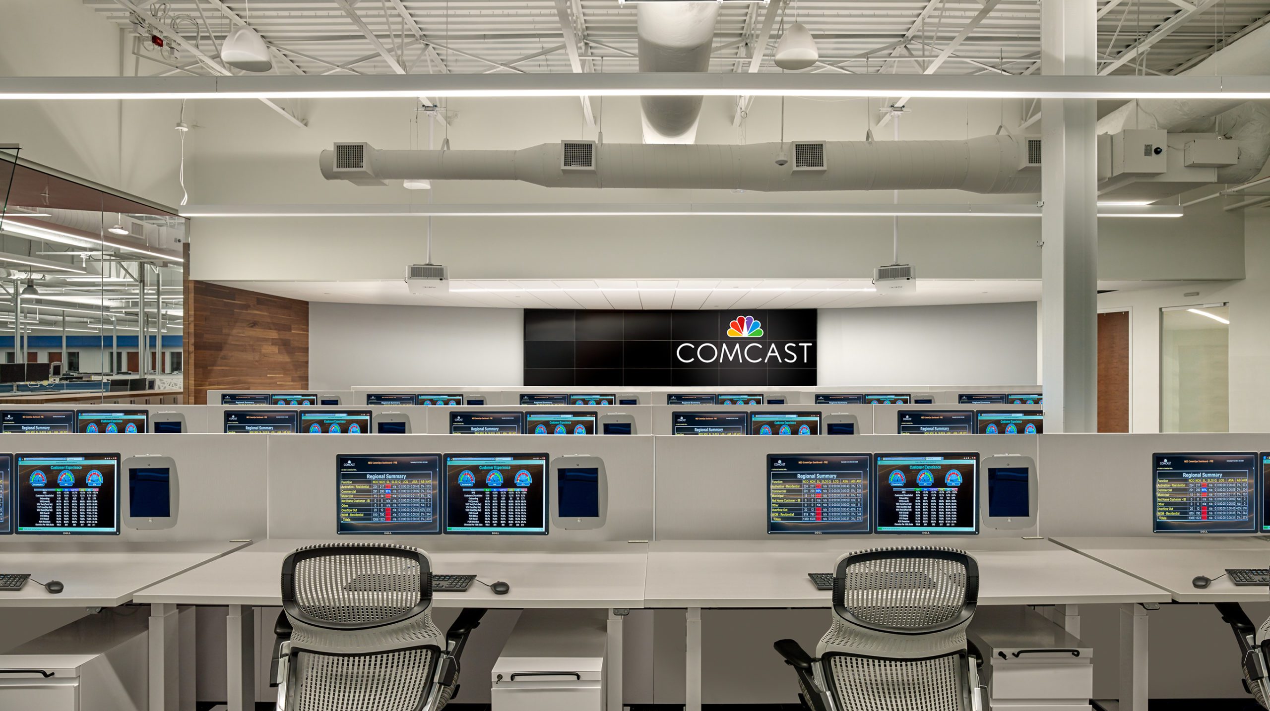 Comcast 24Hour Call Center Renovation of Call Center by NORR