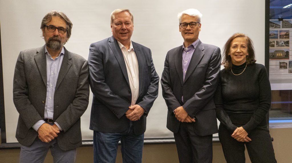 speaker panelists at the norr education series event for industry professionals with caaj