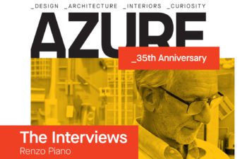 35th anniversary edition of azure magazine featuring an interview with architect renzo piano