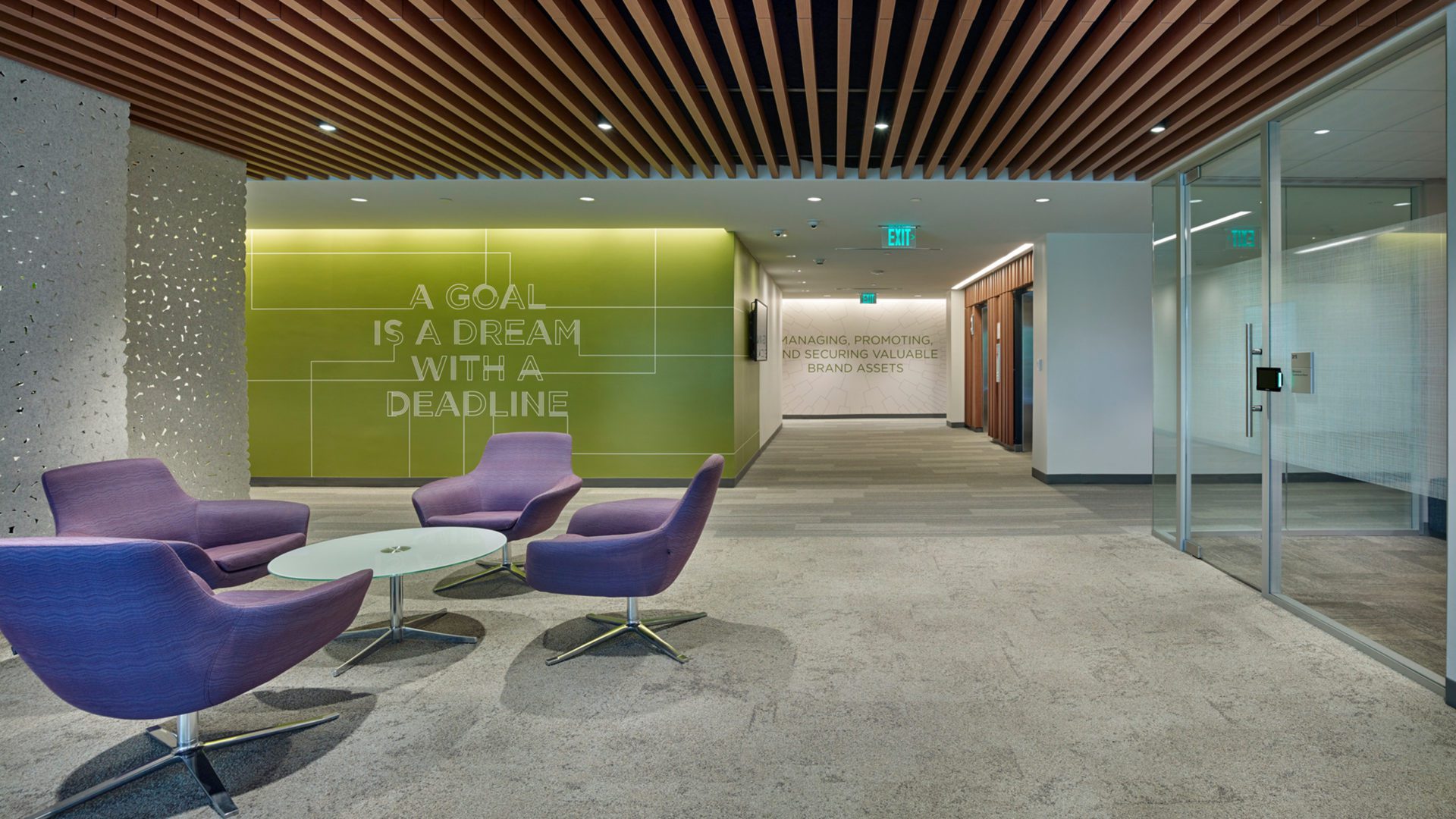 a goal is a dream without a deadline written on a waiting room wall