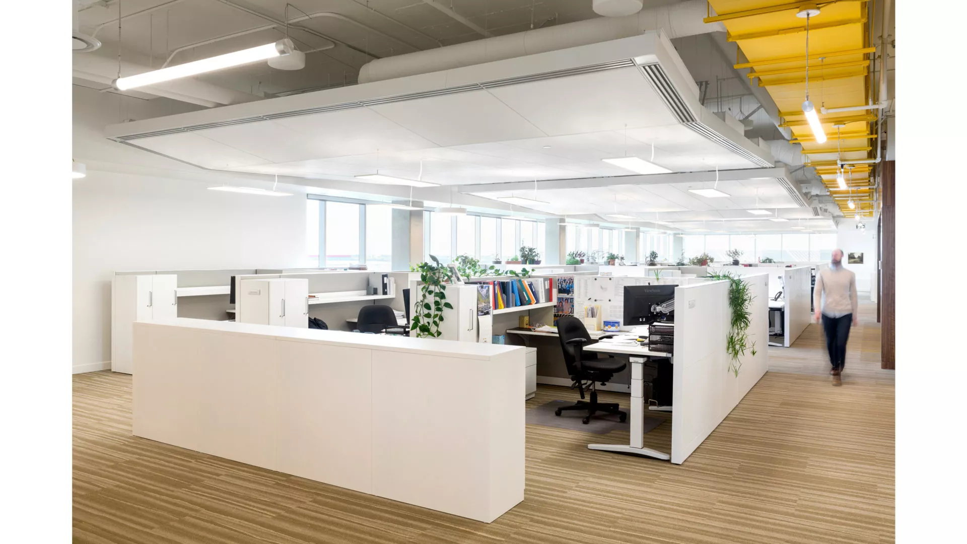 interior open office in engineered air