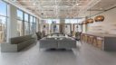 Distinguished lounge space and juice bar