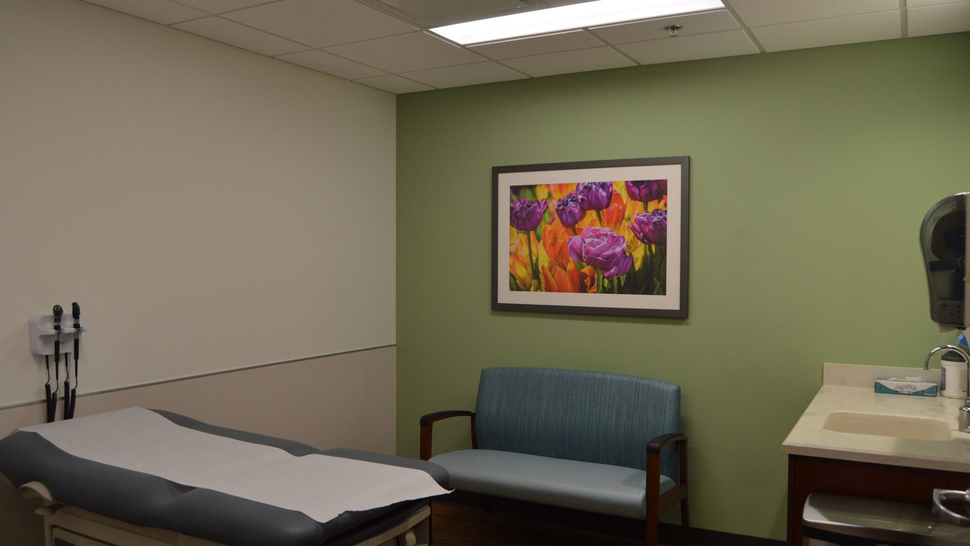 patient room in a healthcare center