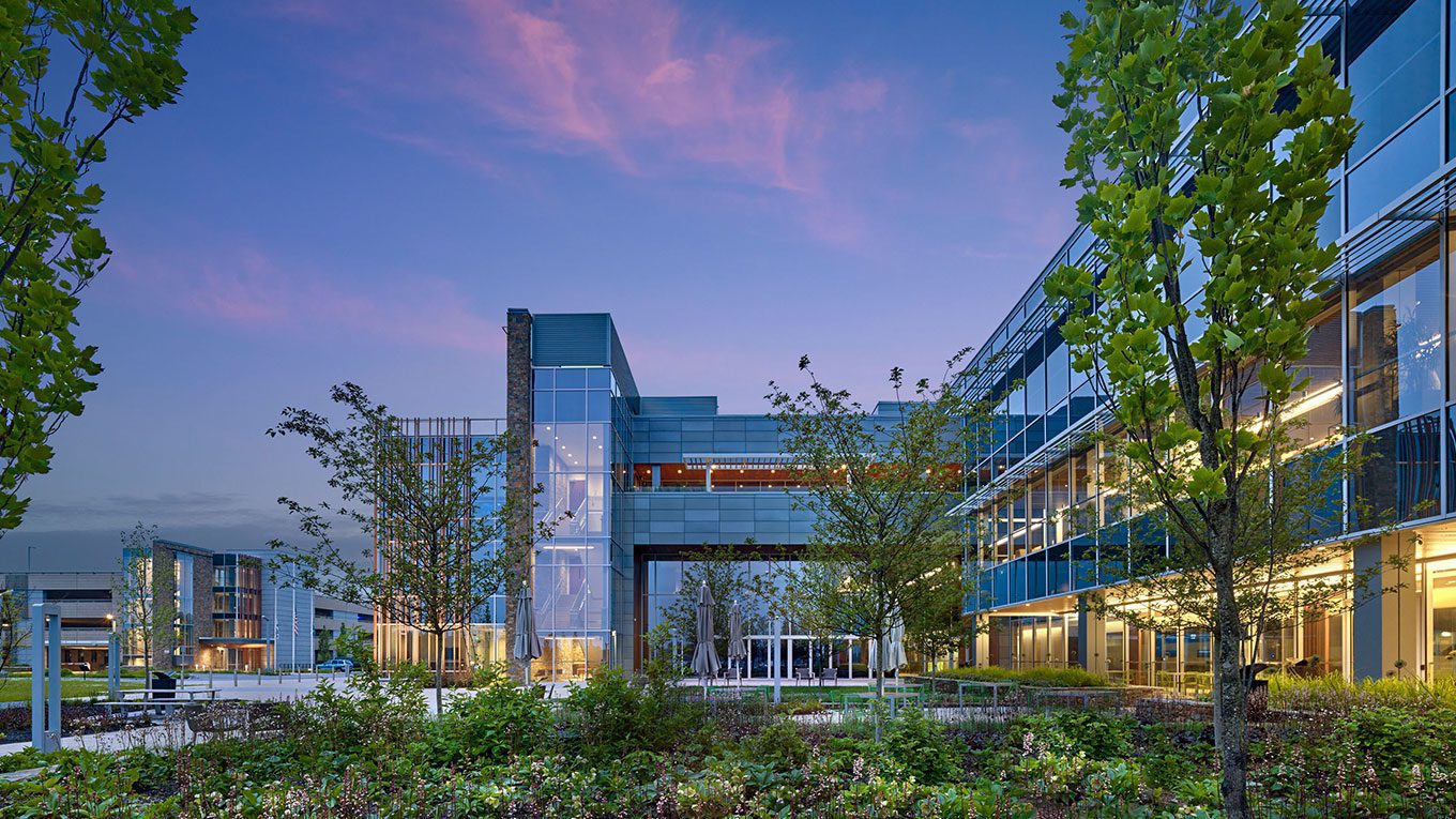 evening Exterior image of large CSC building