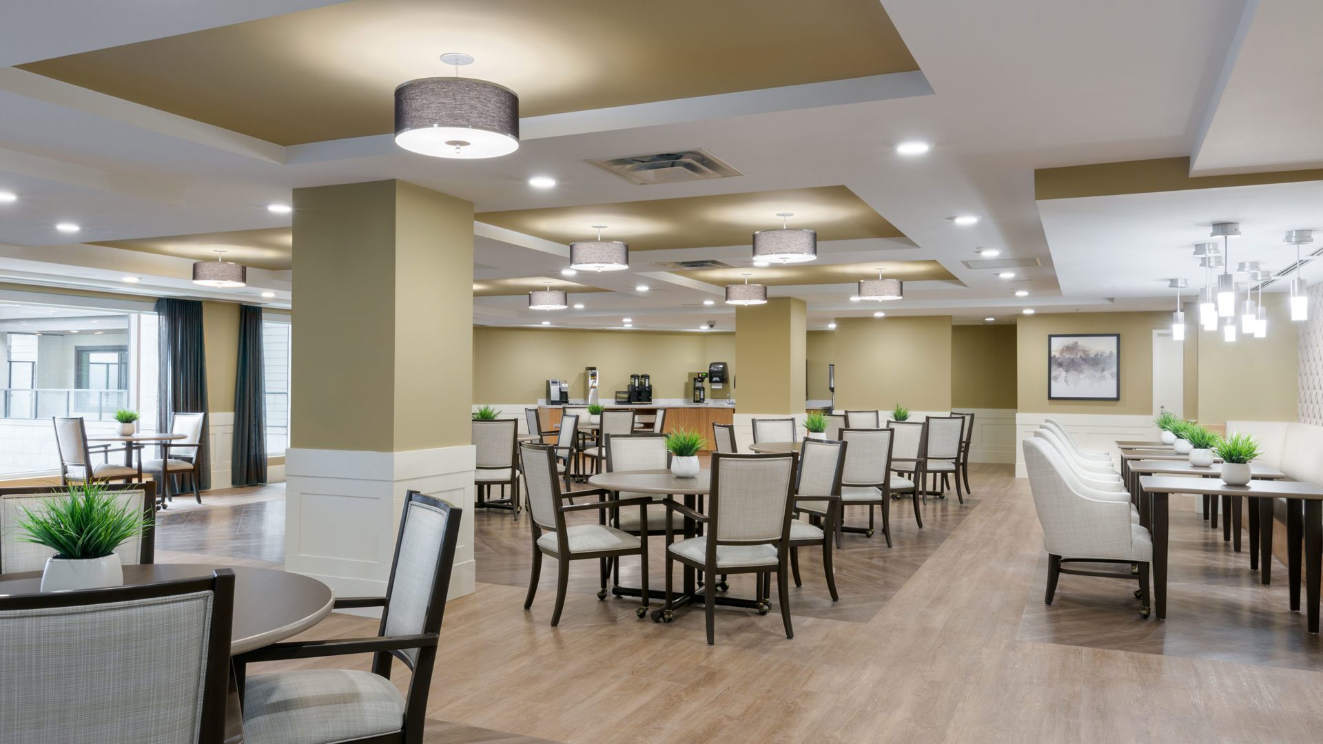 dining area at residential care center Journey Club at Westman Village