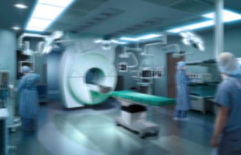 doctors in scrubs working in Peter Gilgan Patient Care