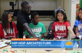 Michael Ford teaching children about architecture