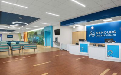 Nemours Children’s Health reception and waiting area