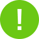 white exclamation mark inside an orange circle